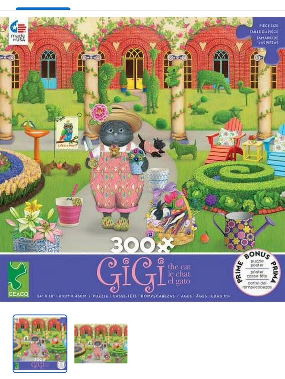 Ceaco, Gigi The Cat, 300 Piece Puzzle